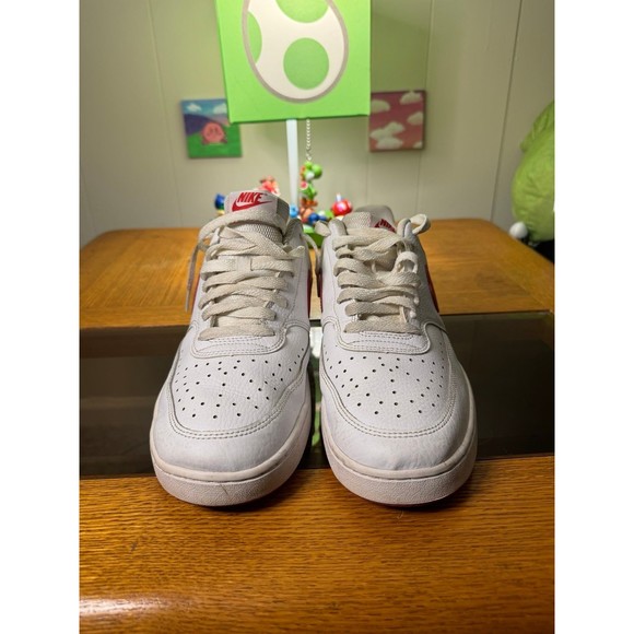 Nike Court Vision Low White University Red” Size 9.5M - Picture 3 of 6
